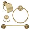 Towel Rack Copper Retro Style Storage Shelf Bath Towel Rack Home Decoration for Bathroom