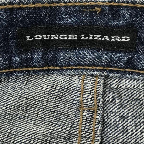 Made in Japan Lounge Lizard Whisker Wash Cutoff Denim Men 2 Blue Straight Lounge Lizard(USED)