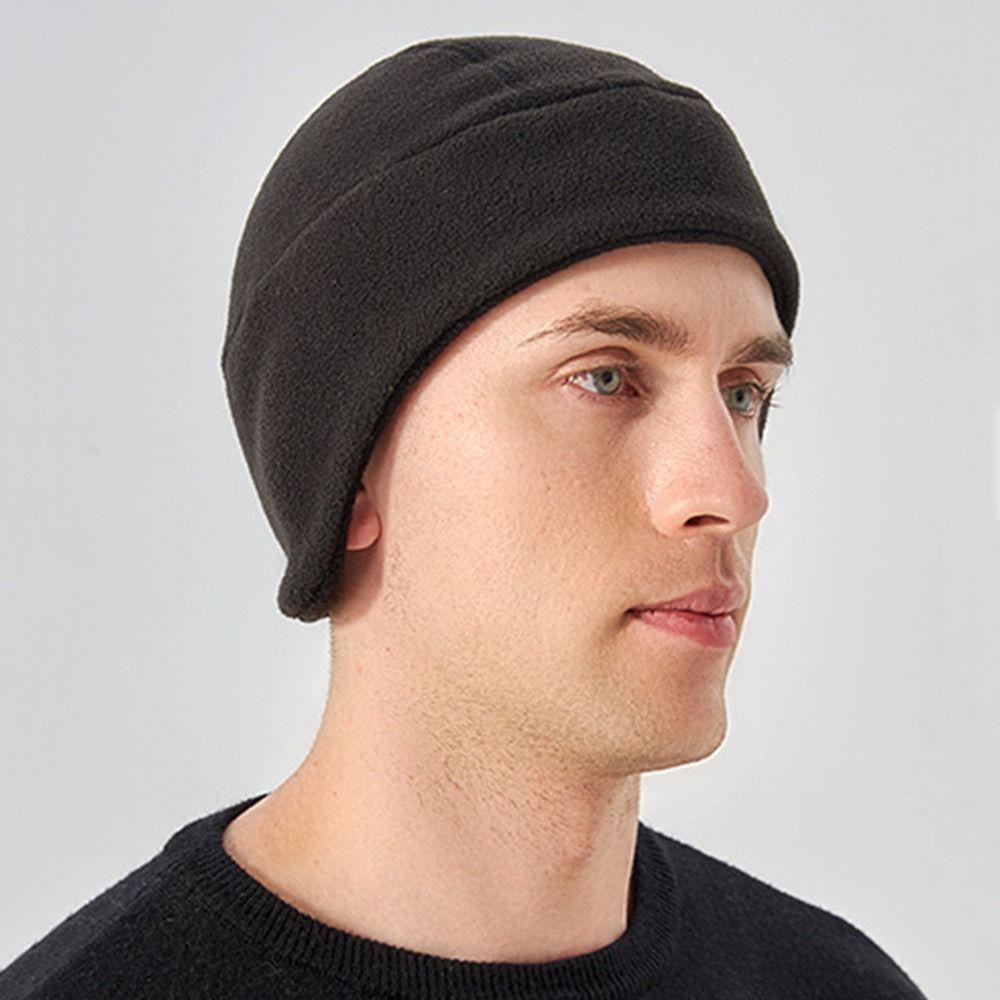 Warme Beanie Mütze Slouchy Sportmützen Winter Ohrenwärmer Reitmütze für Männer Frauen