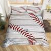 3D Sports Baseball Duvet Cover Set Teen Boys Men Bedding Set With Pillowcases Lightweight Sport Ball Theme Comforter Cover Sets