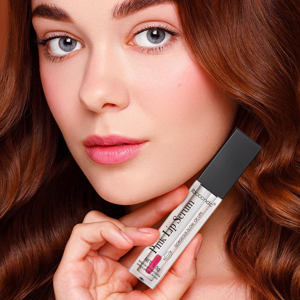 Natürliches Rosa Serum Lippen Rosa Frisch Entfernen Dunkle Lippen Gel Aufhellende Essenz Creme Balsam Reparieren Feine Linien Aufhellen Lippenpeeling