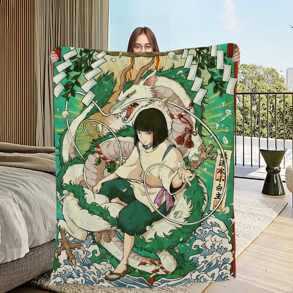 Flannel warm comfort style  romance soft plush blanket retro for sofa Japanese living room Classic office bedroom travel gift