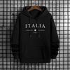 Autumn Winter Daily Casual Sporty Jogging Hoodies Male Home Outdoor Comfort Warm Pullover Italy Fashion Men's Hooded Sweatshirts