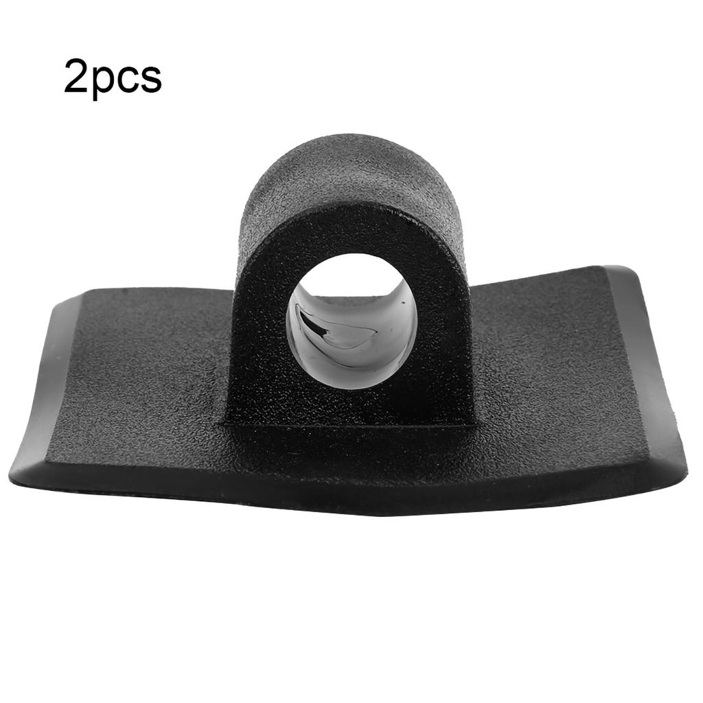 2PCS Black Plastic Engine Motor Clip Stand Holder Mount Clips for Kayak Boat Canoe