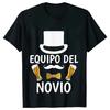 Father's Day Beer Graphic Tops Spanish Single Farewell Bachelor Party T-shirts Evg Future Team Groom Man Wedding Oversized Tees