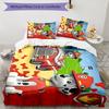3pcs Paw Paw29 Design Cover Set - HD Printed Bedding with 1 Cover and 2 Pillowcases - Perfect for Home and Dorm Decor