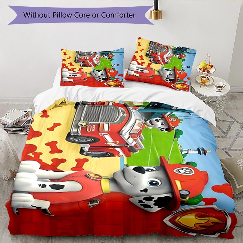 3pcs Paw Paw29 Design Cover Set - HD Printed Bedding with 1 Cover and 2 Pillowcases - Perfect for Home and Dorm Decor