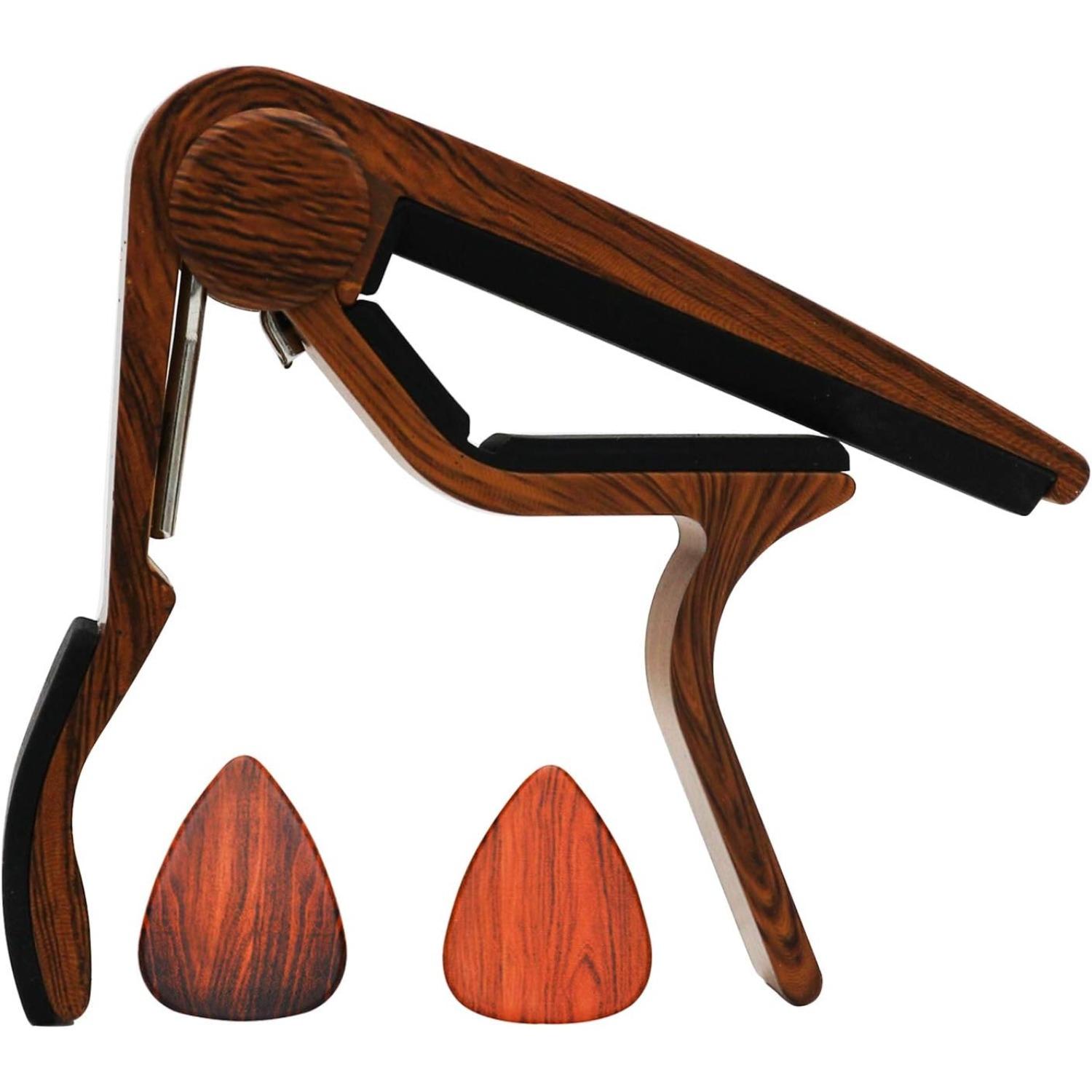Classical Guitar Capo Specially for Classical Guitar Nylon String with Guitar Pick (Classical) коричневый
