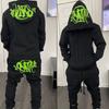 Unisex zimowy komplet dresowy z kapturem w stylu hip-hop