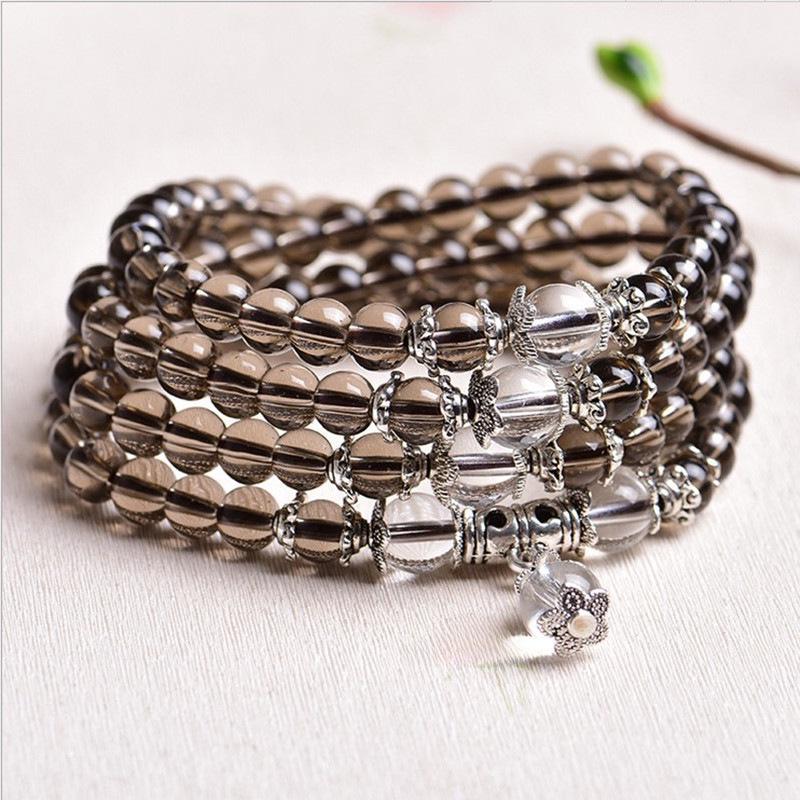 Amethyst and Citrine Glass Bracelets - Fashionable Accessories