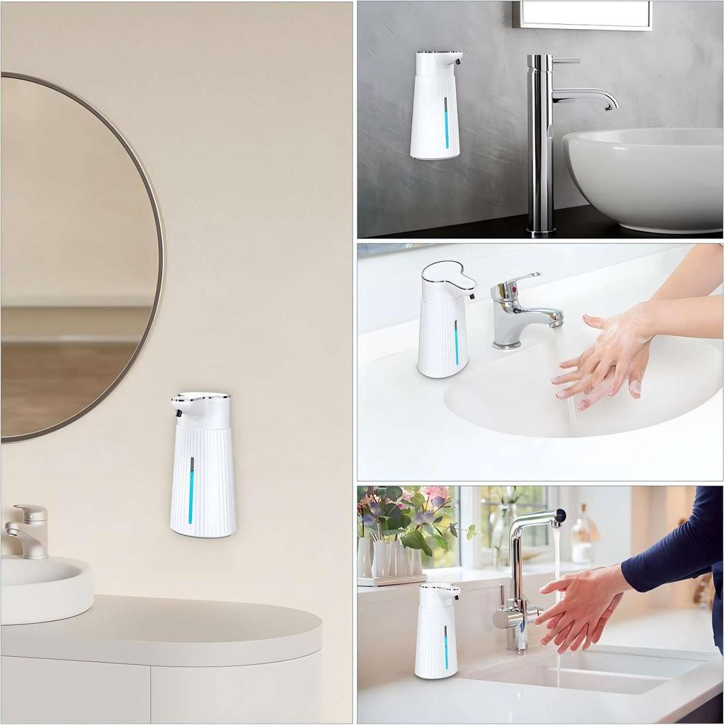 400ML Light Display Wall-Mounted Desktop Infrared Automatic Smart Sensor Soap Dispenser Hand Dish Sanitizer Pump Washing Machine