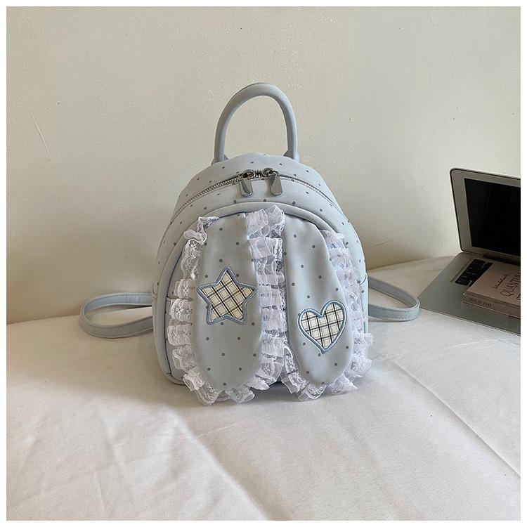 Schoolbag Cute Mini Backpack Women's 1011 New Niche Design Small Backpack Student Schoolbag Versatile Doll Pendant