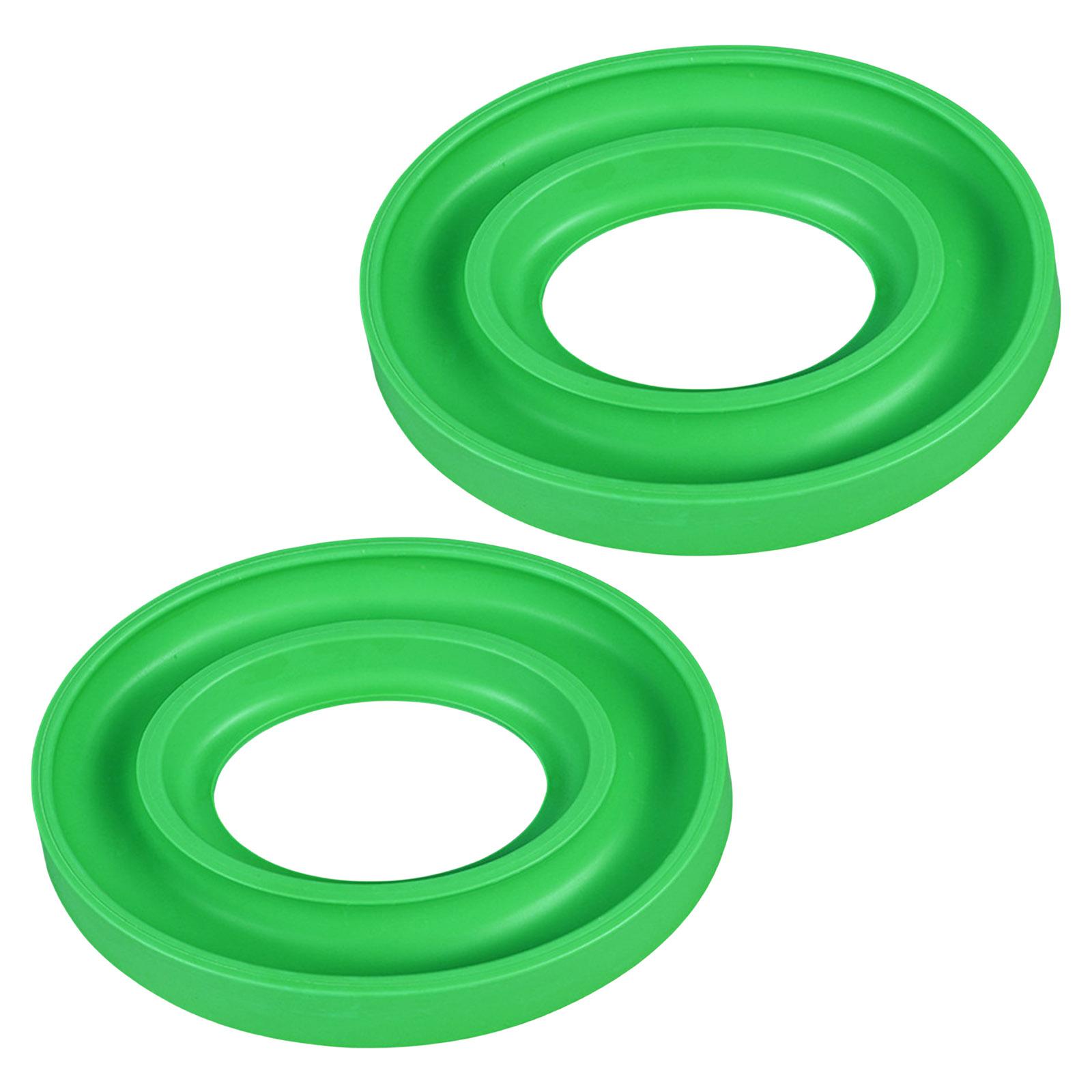 2 шт. Кольца-держатели для шпулек, гибкие силиконовые органайзеры-держатели для шпулек, кейс для хранения шпулек, кейс для шпулек с швейными нитками зелёный