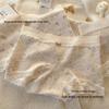 Antibacterial Floral Print Lace Hipster Panties for Women - Mid-High Waist, Seamless with Extended Cotton Crotch