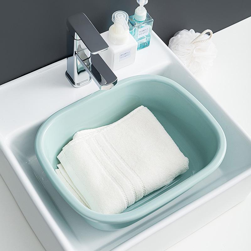 Large Rectangular Plastic Washbasin for Laundry, Vegetables, and Baby Care