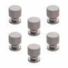 6 Piece Knobs for Drawers – Aluminum Door Knobs, Modern Cabinet Pulls for Kitchen, Office, and Cupboards & Dressers (Satin Matt Finish)