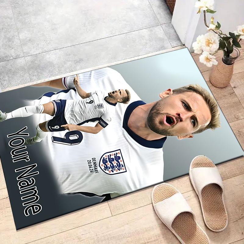 Harry Kane Design Area Rug Personalized Name- Non-Slip, Soft & Cozy Floor Mat for Living Room, Office - Indoor/Outdoor Carpet
