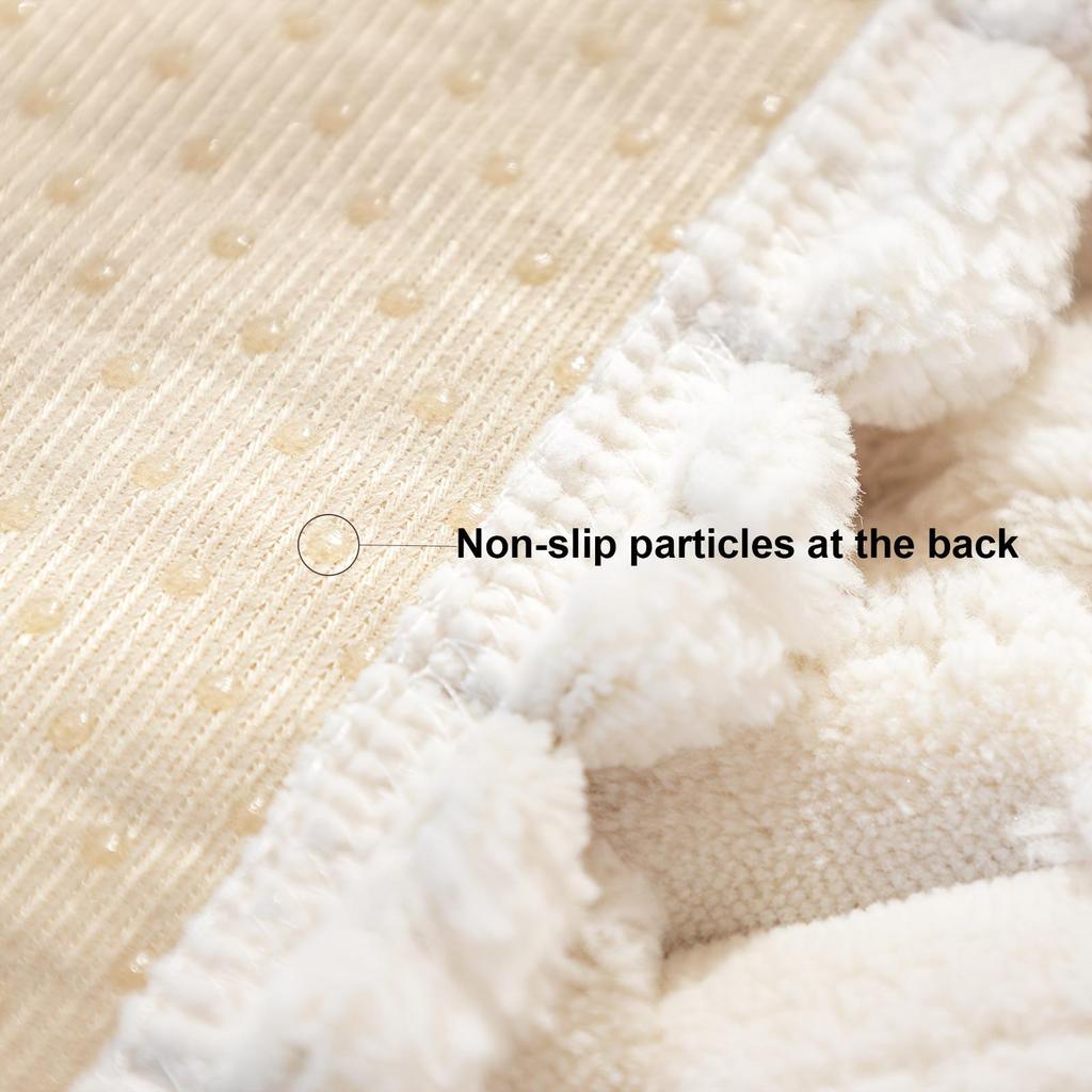 Winter Thickened Plush Velvet Sofa Cushion and Non-slip Cover