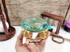 Brass Paperweight Magnifying Glass: Desktop Reader, 4-Inch