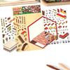 1Set Cartoon 3D Landscape Stickers Pocket Cabin Scene Stacking Pasting Stickers Diy Decoration Stickers Festival Birthday Gifts