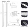 Stanley Cup Accessories Set Including 9 Pcs Silicone Spill Proof Stopper,3 Pcs Cute Straw Cover Cap for 9-10 mm Straws, 3Pcs Reble Straw and 1