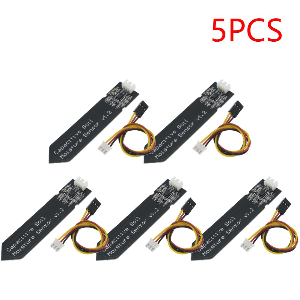 

Capacitive Soil Moisture Sensor Module Wide Voltage 3.3V Corrosion Resistant W/ Gravity for Arduino Soil Moisture Sensor Board