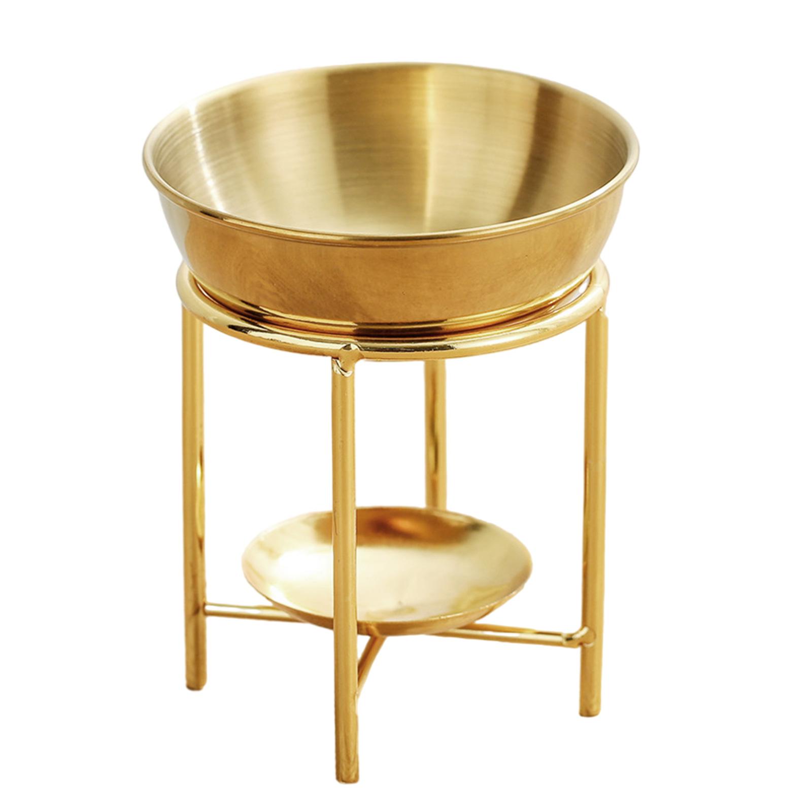 

Элегантная металлическая аромалампа для эфирных масел, подсвечник для чайной свечи, просторные ароматерапевтические плавители, диффузор для релаксации