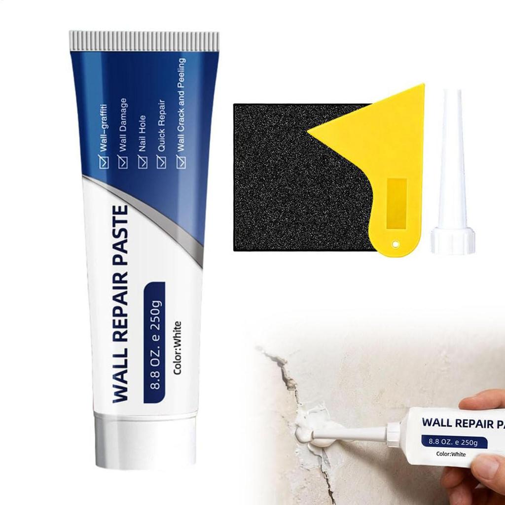 Drywall Repair Kit with Scraper, Fast-Drying Wall Crack Filler & Hole Putty Easy Sandable Multi-Surface Patch for Walls Ceilings