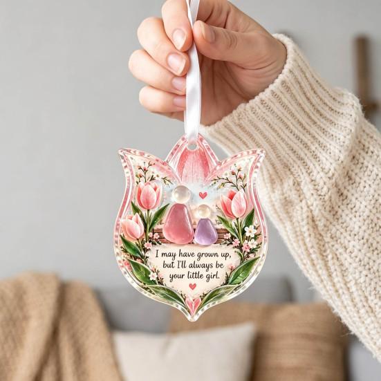 Christmas Hanging Ornaments Heartfelt Holiday Keepsake Ornament, Acrylic Decoration for Loved Office Party Decor Ones, Tree Pendant Home Party,