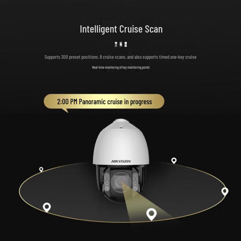 

HIKVISION 4MP AI PTZ Dome Camera with 32x Optical Zoom CN plug (adapter included)