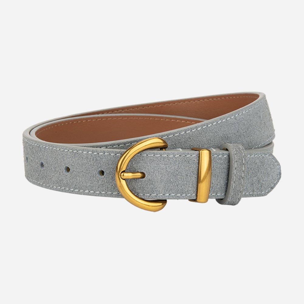 Casual Suede Leather Belt Trendy Business Waist Strap Gifts Trouser Dress Belts