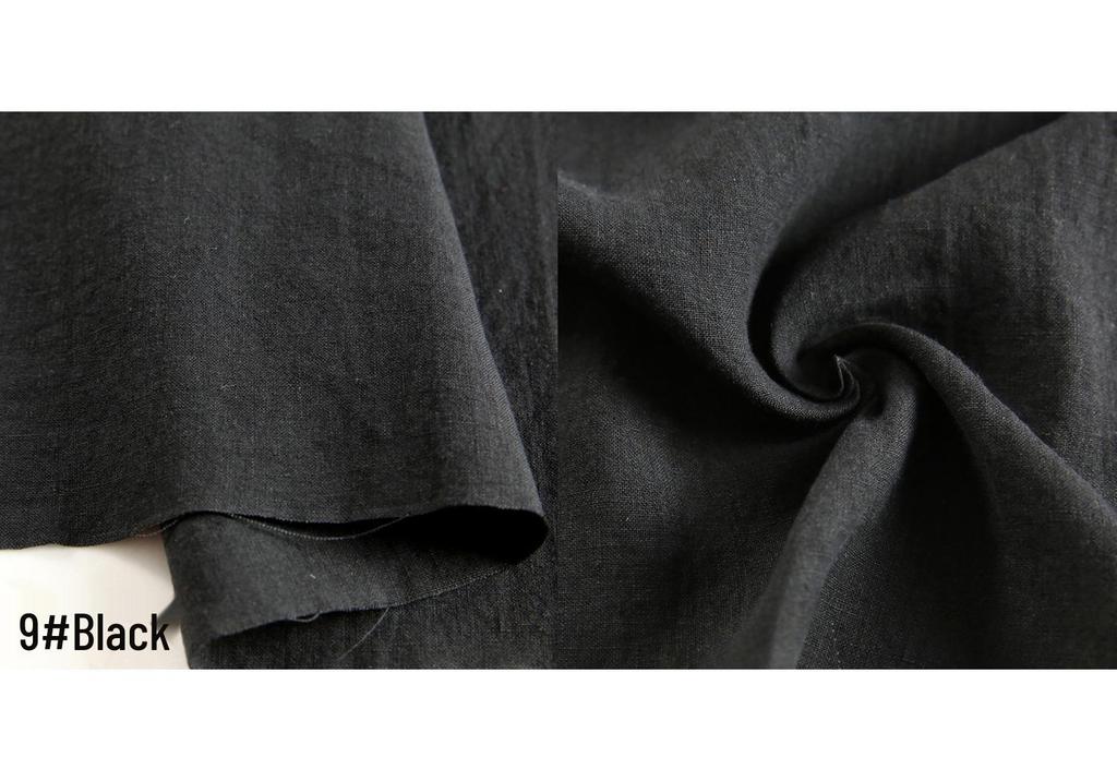 High-Quality Sand Washed Linen-Cotton Fabric for Summer Dresses & Pants