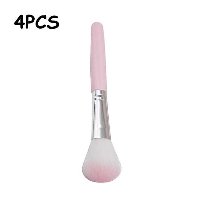1/4PCS Makeup Brush Loose Powder Brush Face Blush Contouring Highlighter Shadow Brush Soft Bristles Multi-use Beauty Makeup Tool