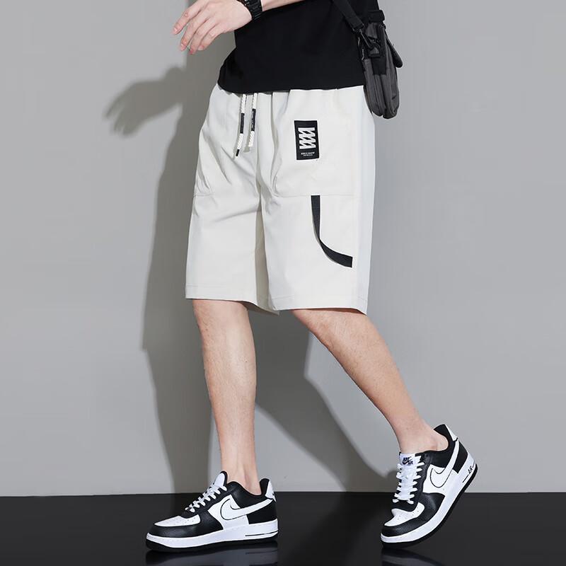 Men's Ice Silk Loose Cargo Shorts