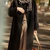 Plus Size Women's Mid-Length Wool Coat: 2025 Autumn/Winter New Loose Double-Faced Overcoat