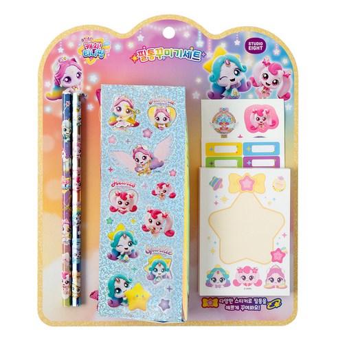 Catch! Teenieping Season 5 DIY Pencil Case Decorating Set Mixed Colors 1 Set
