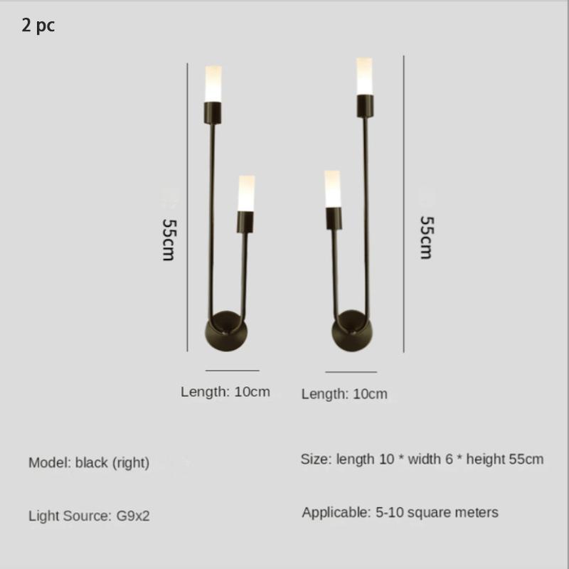 Modern Led Wall Lamps Bedroom Bedside Interior Wall Light Living Room Background Wall Corridor Gold Wall Sconce Indoor  Lighting