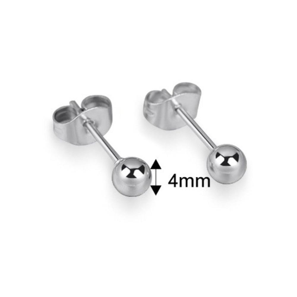 Mode Runda Örhängen Liten Storlek Guldörhängen Stålben Spik för Män Kvinnor