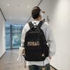 Alphabet School Bag Korean Backpack for College Students Fashion Trend Junior High School Students High School Backpack Girls' School Bag