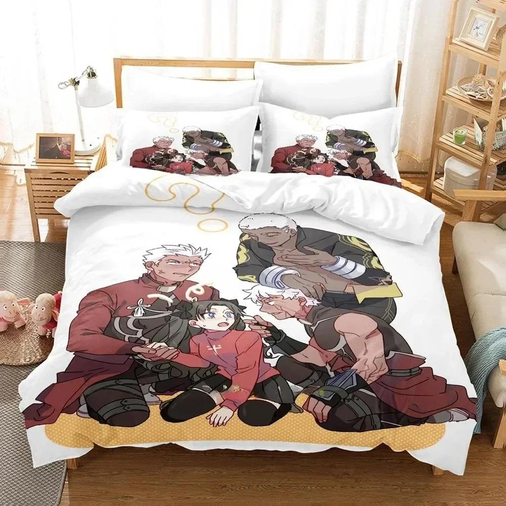 3D FateGrand Order Emiya Alter Bedding Set Printed Bed Set With Pillowcase Bed Duvet Cover Soft Queen King Size Bedclothes Home