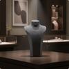 Necklace Display Bust Gray Jewelry Premium for Jewelers