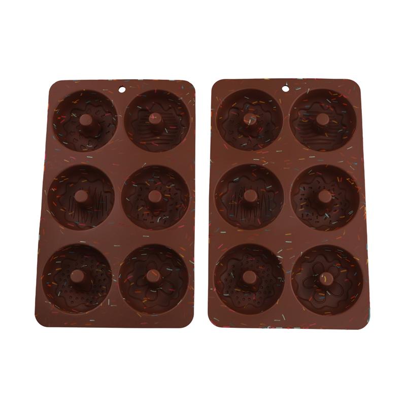 

Good-2 Pcs Mini Cake Pan, 6-Cavity Fluted Tube Cake Pan, Non-Stick Silicone Baking Mold For Cupcakes,Donuts,Muffins,Cornbread