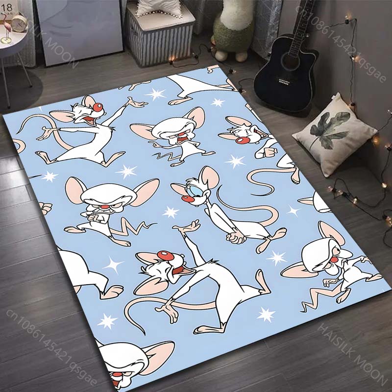 Classic Cartoon Two Funny Mice Print Carpet for Living Room Bedroom Sofa Doormat Decor Sofa Area Rug Non-slip Floor Mat