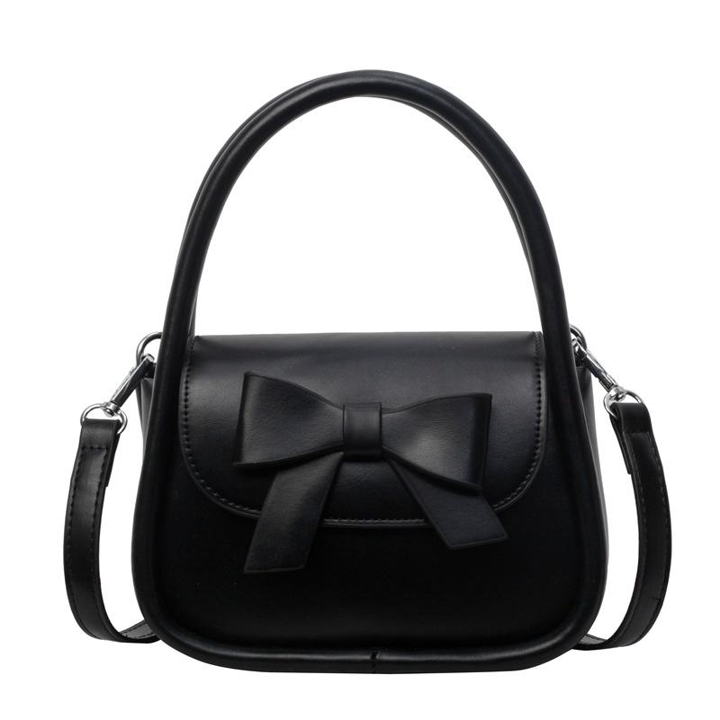 Portable small bag fashion women's bag new bow small square bag shoulder messenger bag