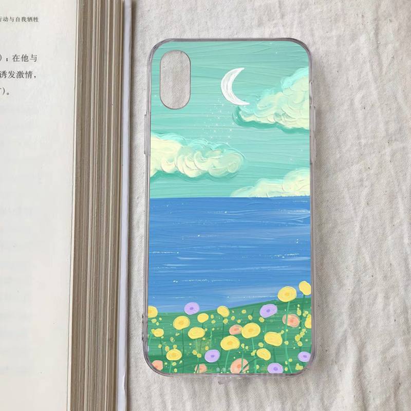 Art Oil Painting Phone Case for iPhone 11 12 13 Mini Pro Max 8 7 6 6S Plus X 5 S SE 2020 XR XS 10 case