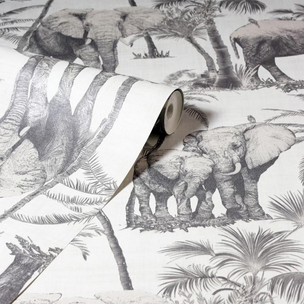 Arthouse Safari Elephant Wallpaper