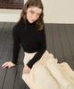 Salon De Yon Corsage Point Shirring Skirt_ Ivory