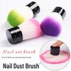 Brosse à poussière pour ongles à manche long et poils doux pour polissage et nettoyage