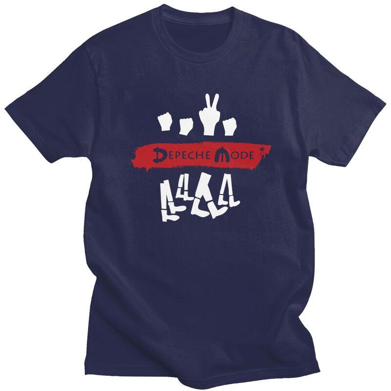 Custom DDepeche Cool Mode Electronic Rock T Shirt for Men Pure Cotton Tshirt Leisure Tee Tshirts Slim Fit Clothing Gift