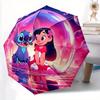 1pc Happy Lilo & Stitch Automatic Opening and Closing Cartoon Umbrella - Suitable for Various Occasions, Outdoor Activities, Lightweight and
